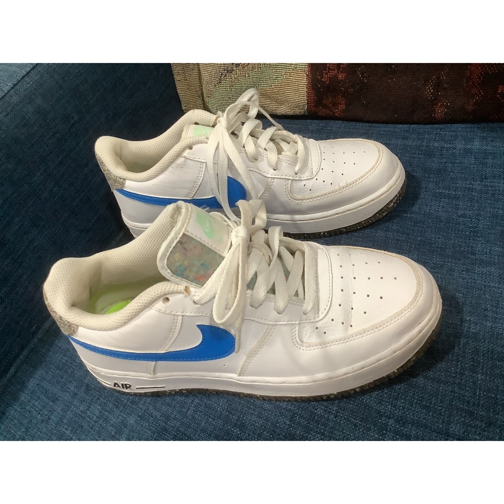 Nike Air‎ Force 1. Size 6Y. DR 3098–100 White Blue